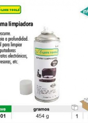 Espuma limpiadora