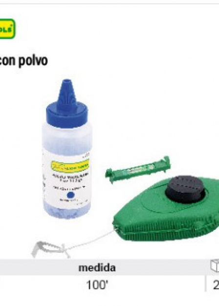 Tiralíneas con polvo